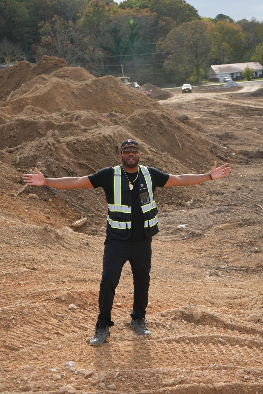 Rashad on site at Valentina Estates in Eastdale, Chattanooga